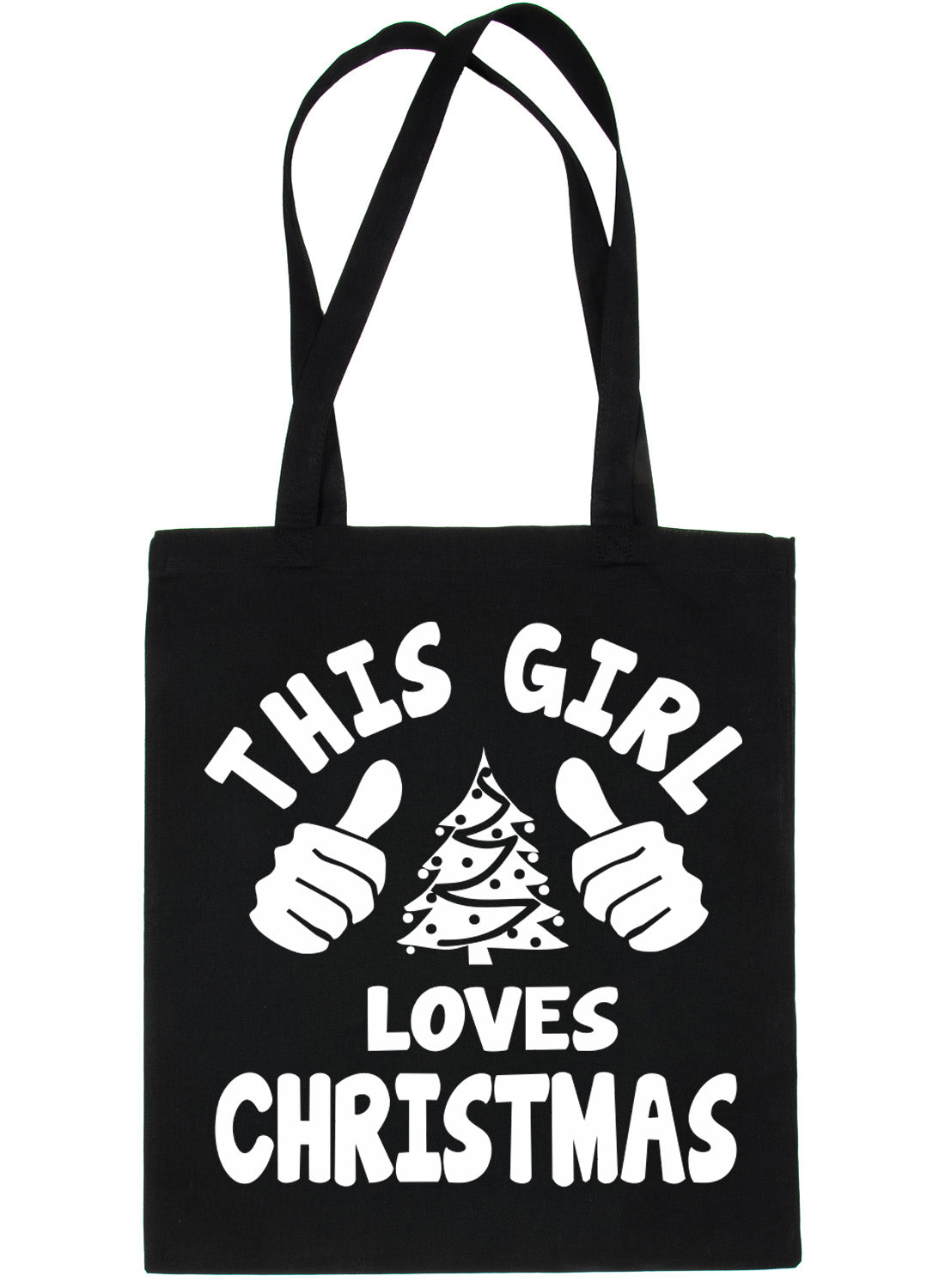 This Girl Loves Christmas Santa Gift Funny Shopping Tote Bag For Life