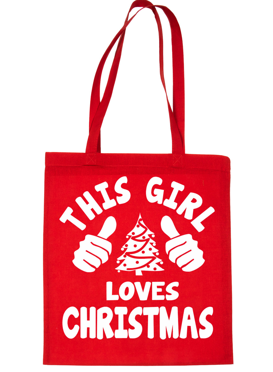 This Girl Loves Christmas Santa Gift Funny Shopping Tote Bag For Life
