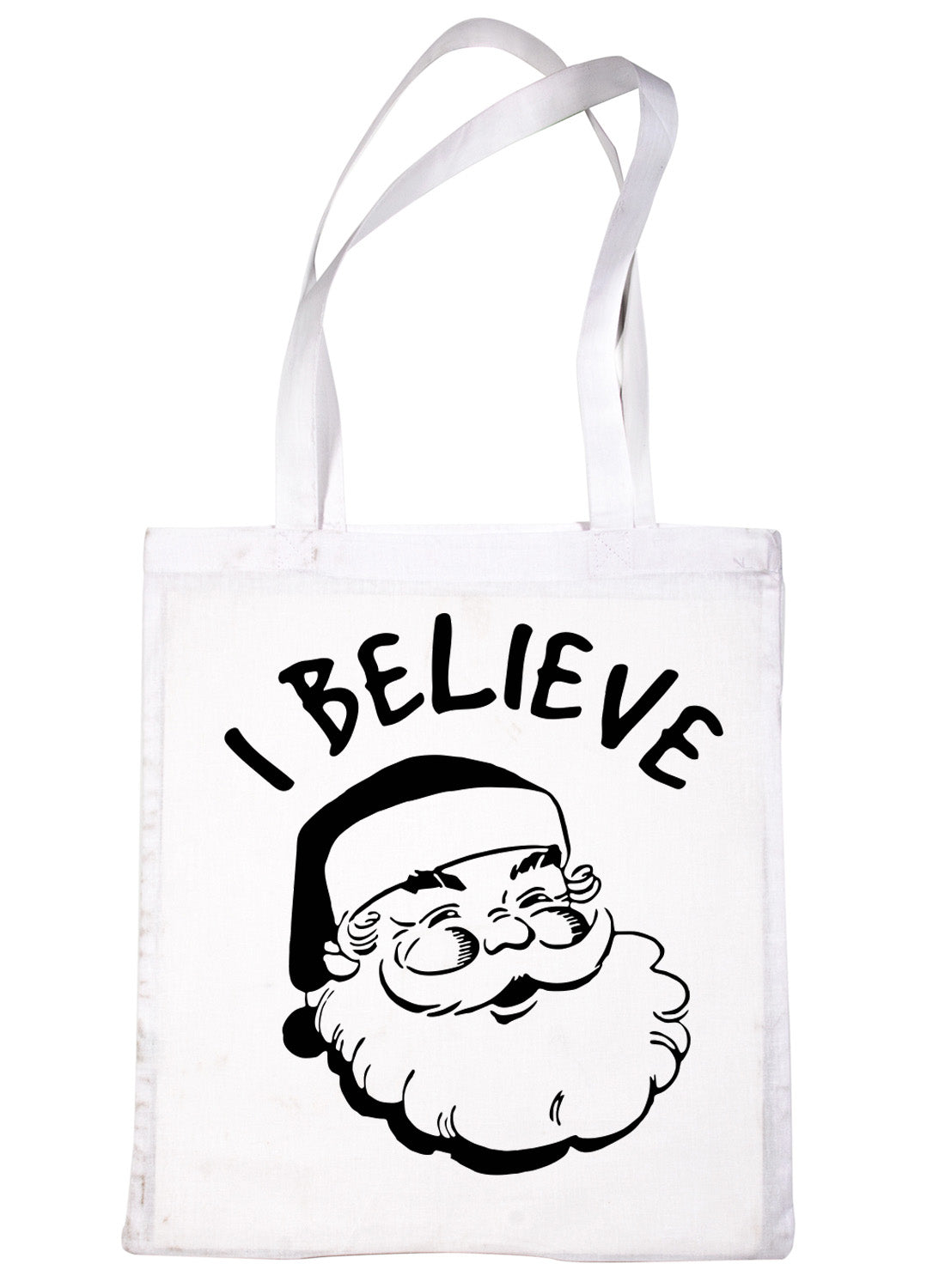 I Believe In Santa Claus Father Christmas Funny Shopping Tote Bag For Life