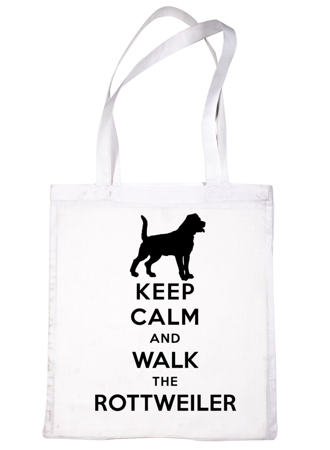 Keep Calm & Walk Rottweiller Dog Lovers Funny Shopping Tote Bag For Life