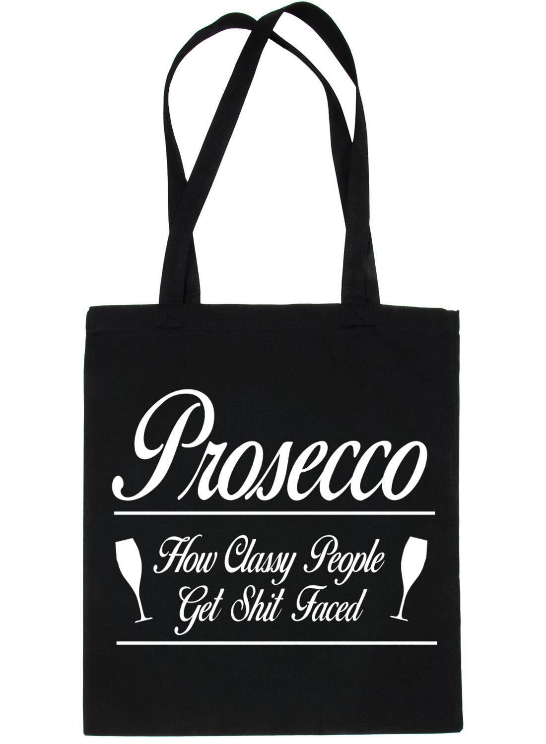 Prosecco Classy People Drunk Hen Party Funny Shopping Tote Bag For Life