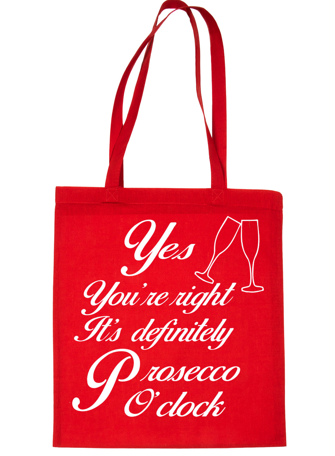 Prosecco O'Clock Funny Slogan Drinking Party Funny Shopping Tote Bag For Life