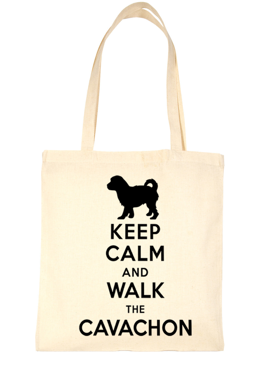Keep Calm and Walk The Cavachon Dog Lover Bag For Life Shopping Tote Bag