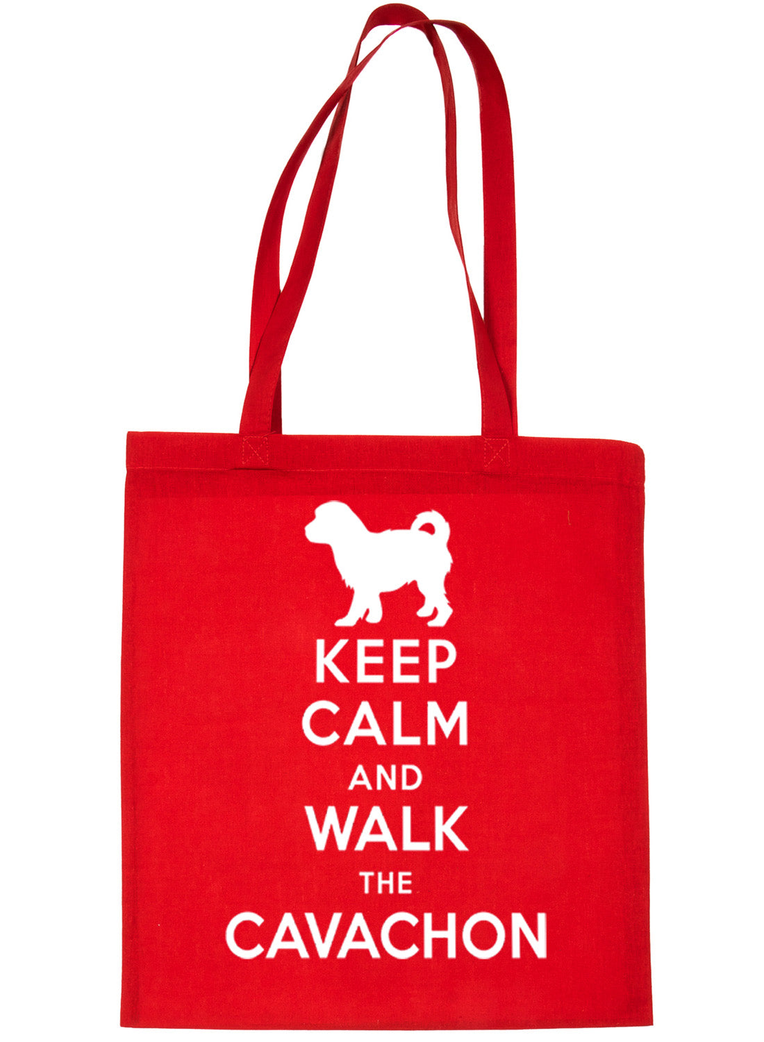 Keep Calm and Walk The Cavachon Dog Lover Bag For Life Shopping Tote Bag