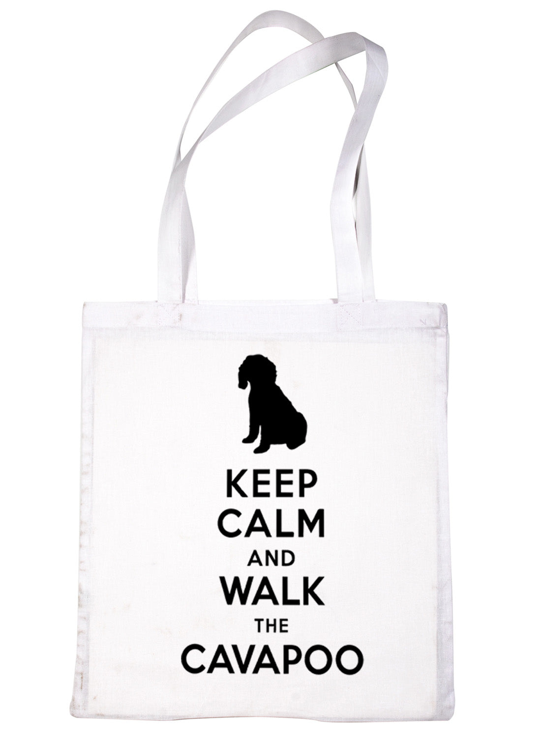 Keep Calm and Walk The Cavapoo Dog Lover Bag For Life Shopping Tote Bag