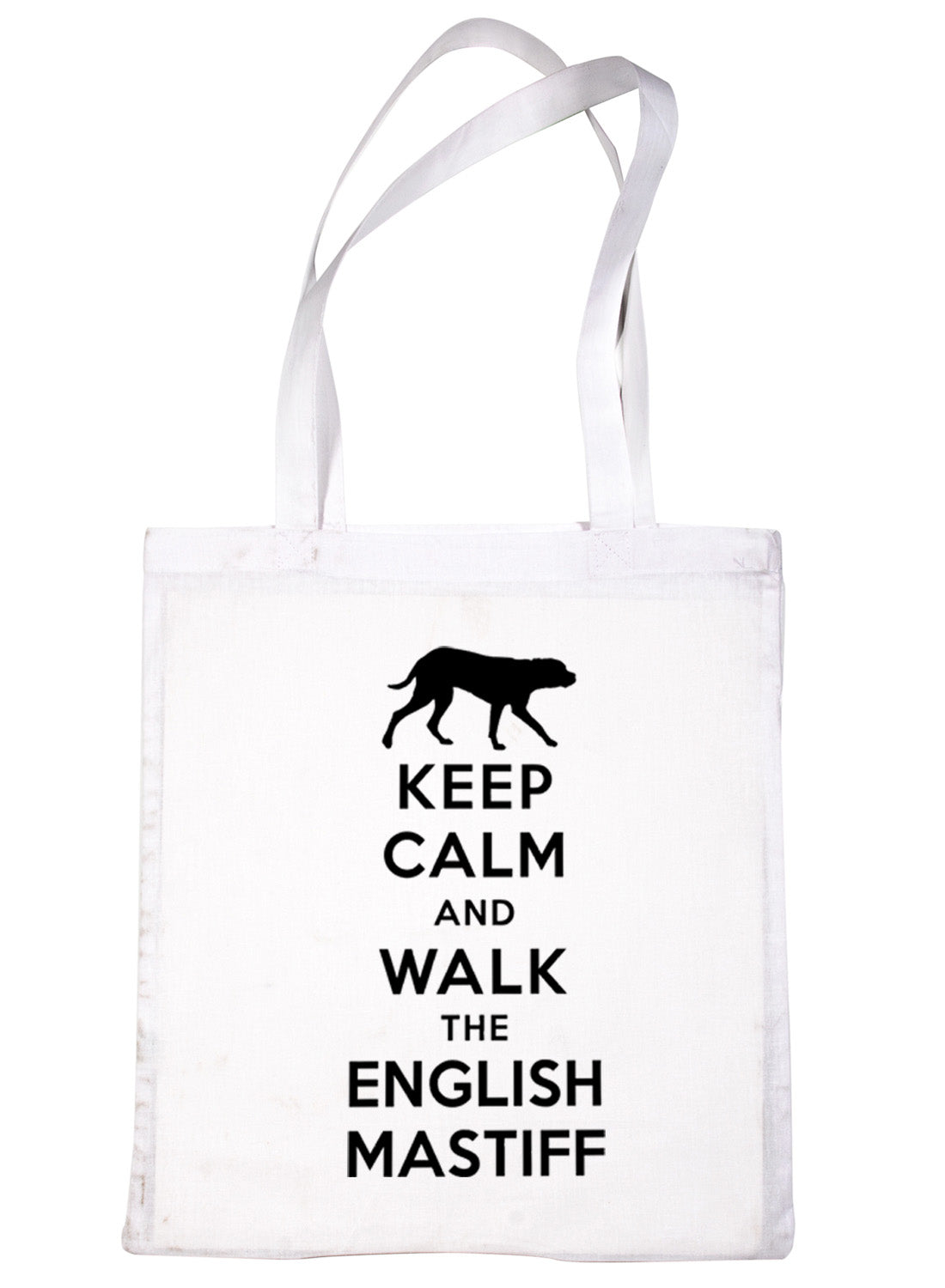 Keep Calm and Walk The English Mastiff Dog Bag For Life Shopping Tote Bag