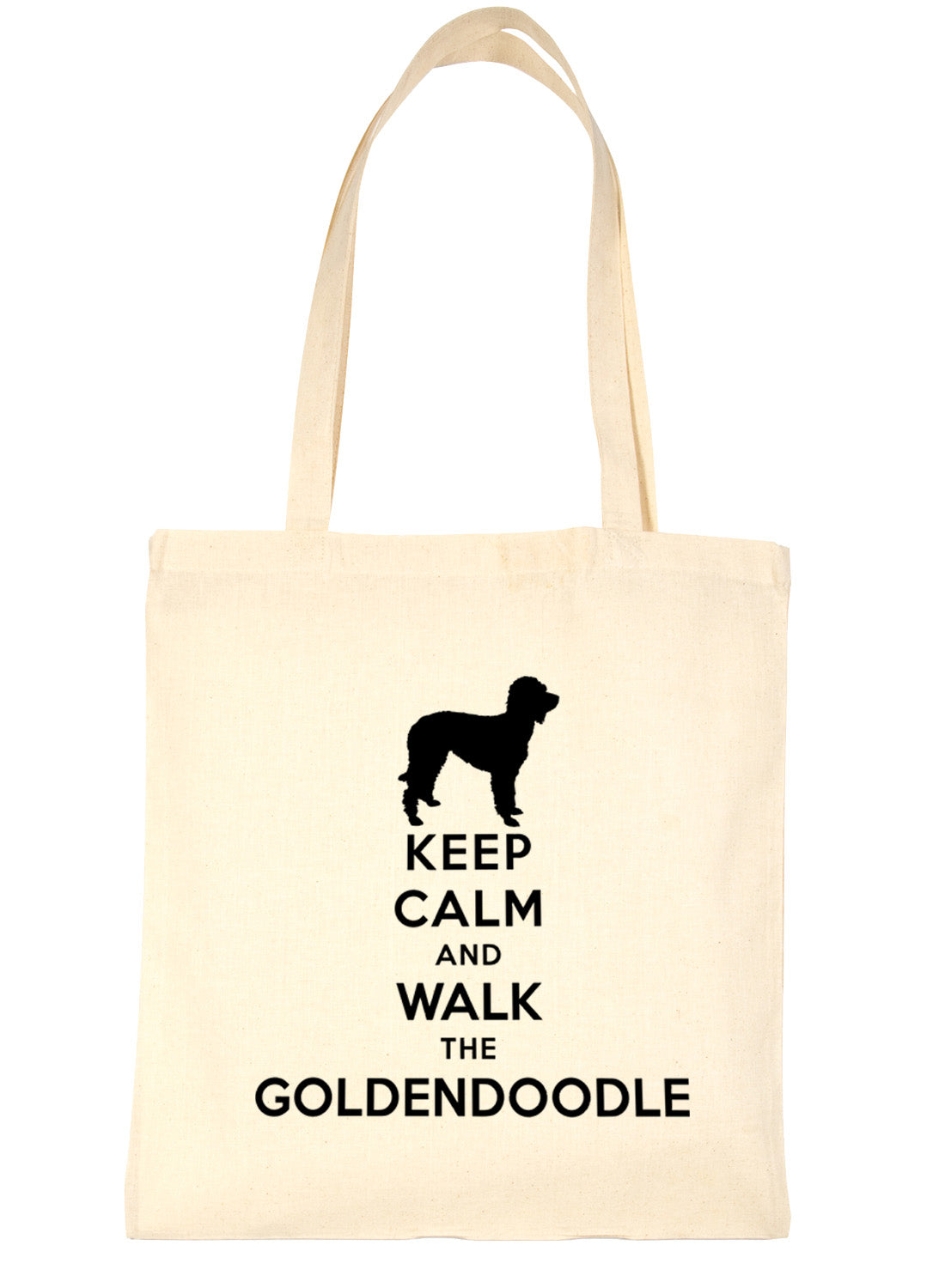 Keep Calm and Walk Goldendoodle Dog Lover Bag For Life Shopping Tote Bag