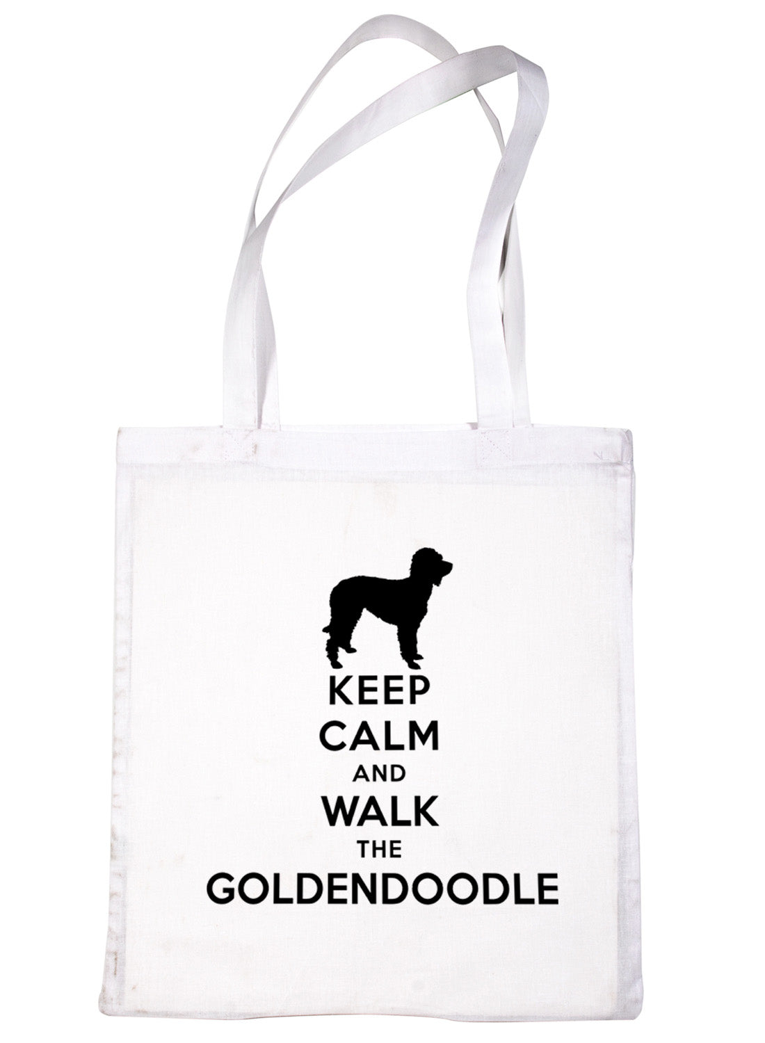 Keep Calm and Walk Goldendoodle Dog Lover Bag For Life Shopping Tote Bag