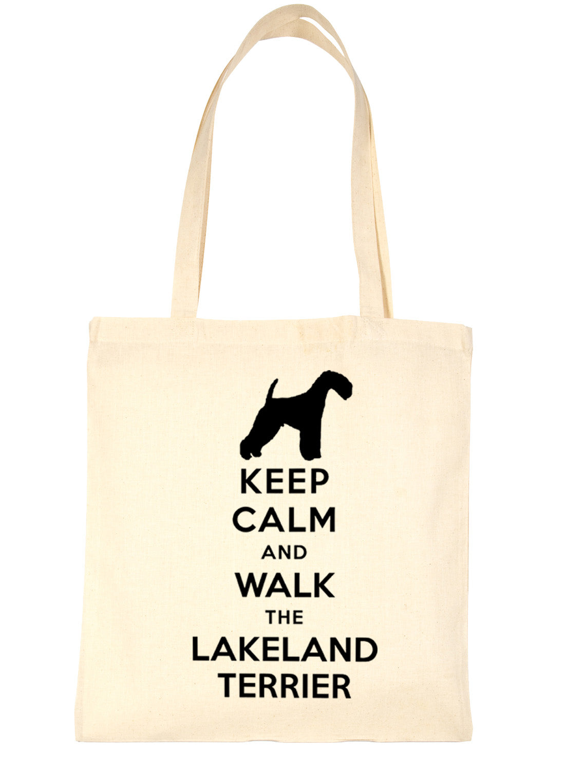Keep Calm and Walk Lakeland Terrier Dog Lover Bag For Life Shopping Tote Bag