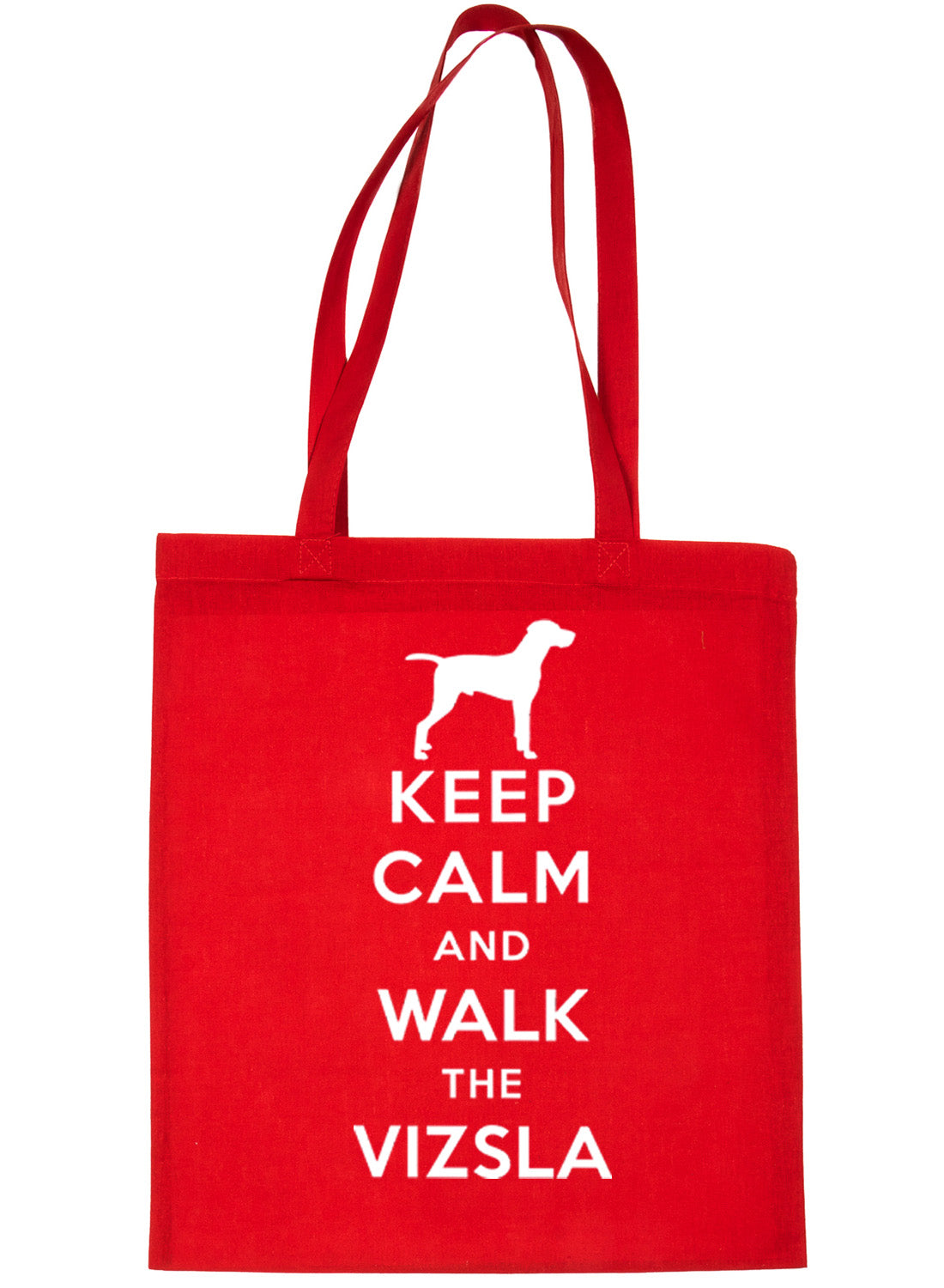 Keep Calm and Walk The Vizsla Dog Lover Bag For Life Shopping Tote Bag