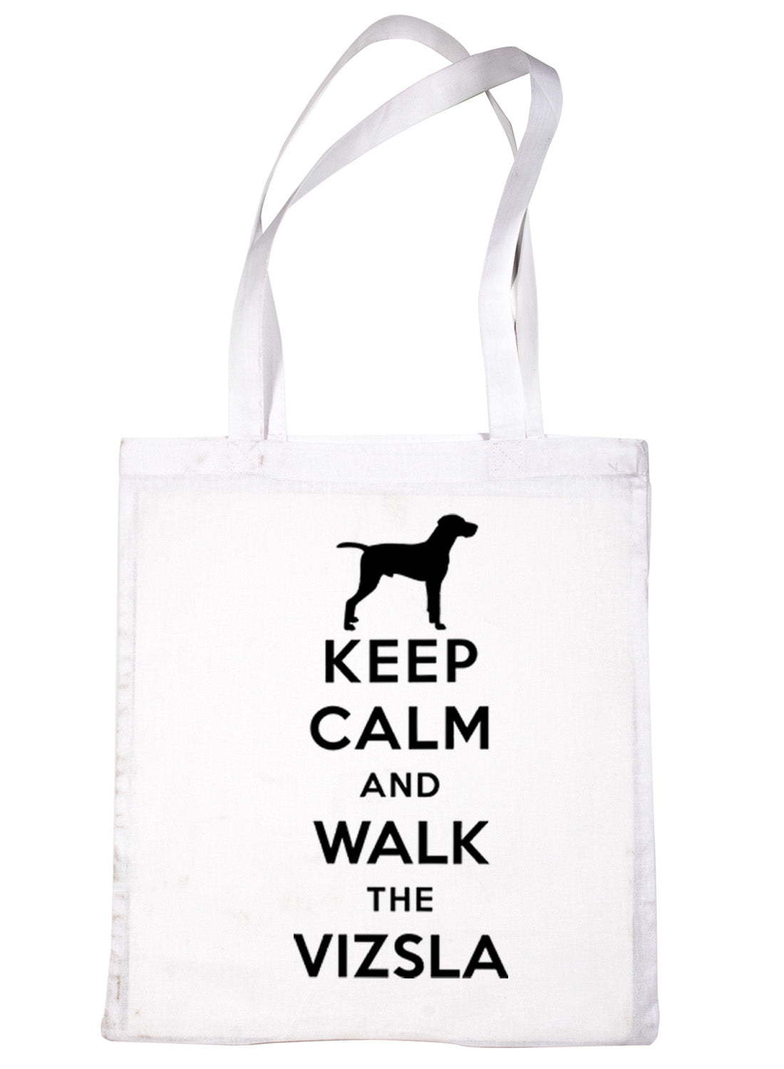 Keep Calm and Walk The Vizsla Dog Lover Bag For Life Shopping Tote Bag