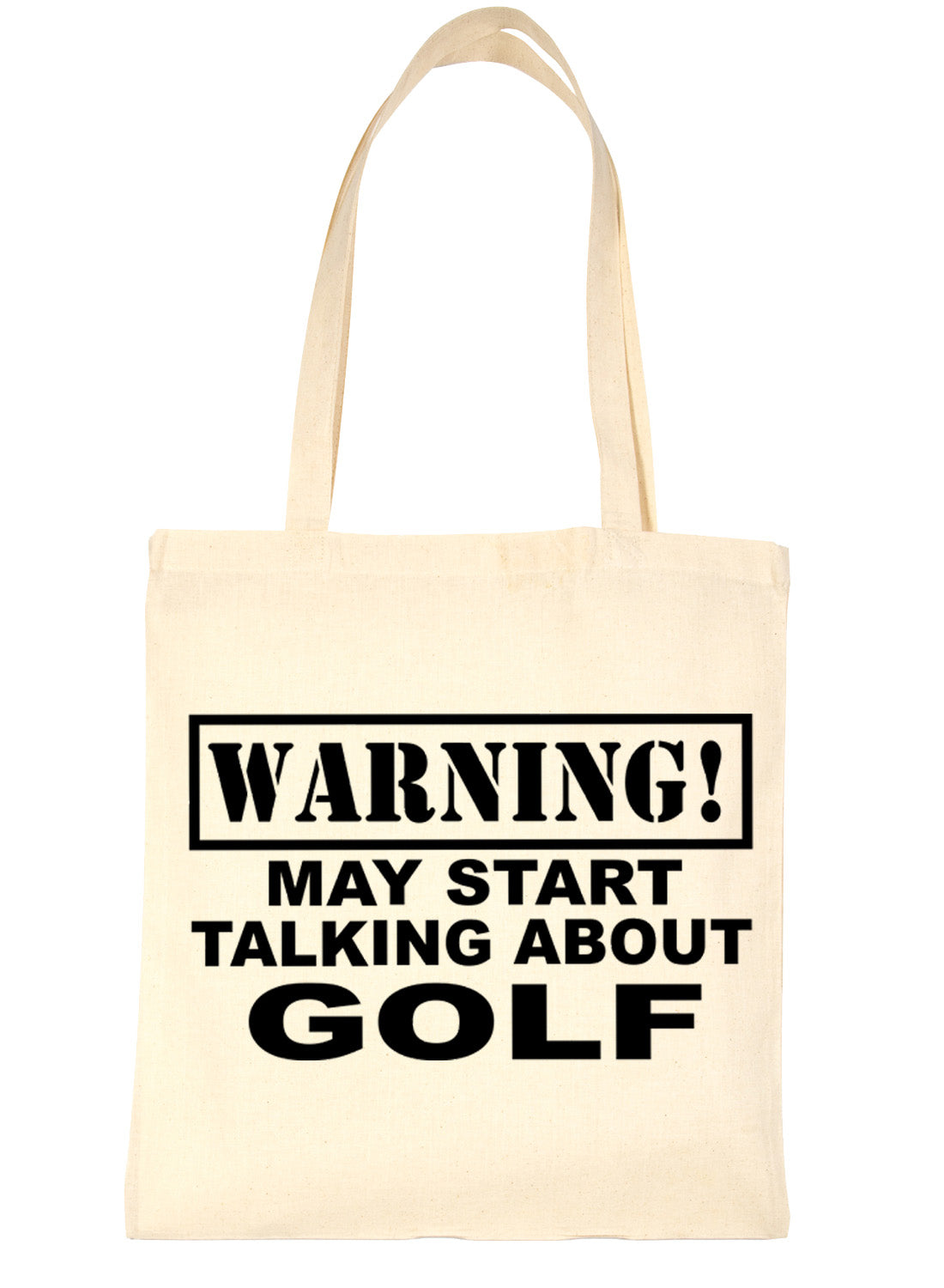 Warning May Talk About Golf Golfer Bag For Life Shopping Tote Bag