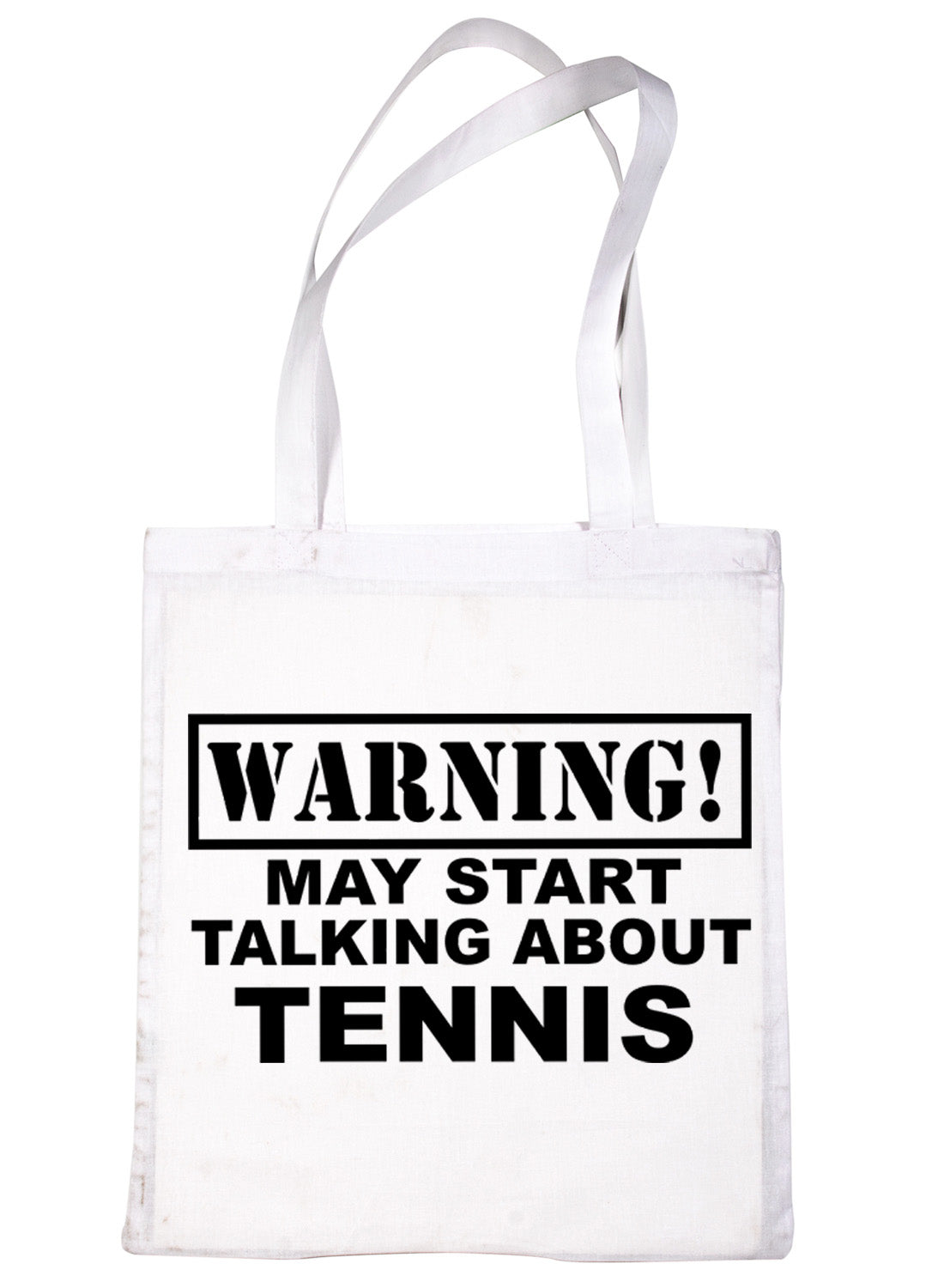 Warning May Talk About Tennis Wimbledon Bag For Life Shopping Tote Bag