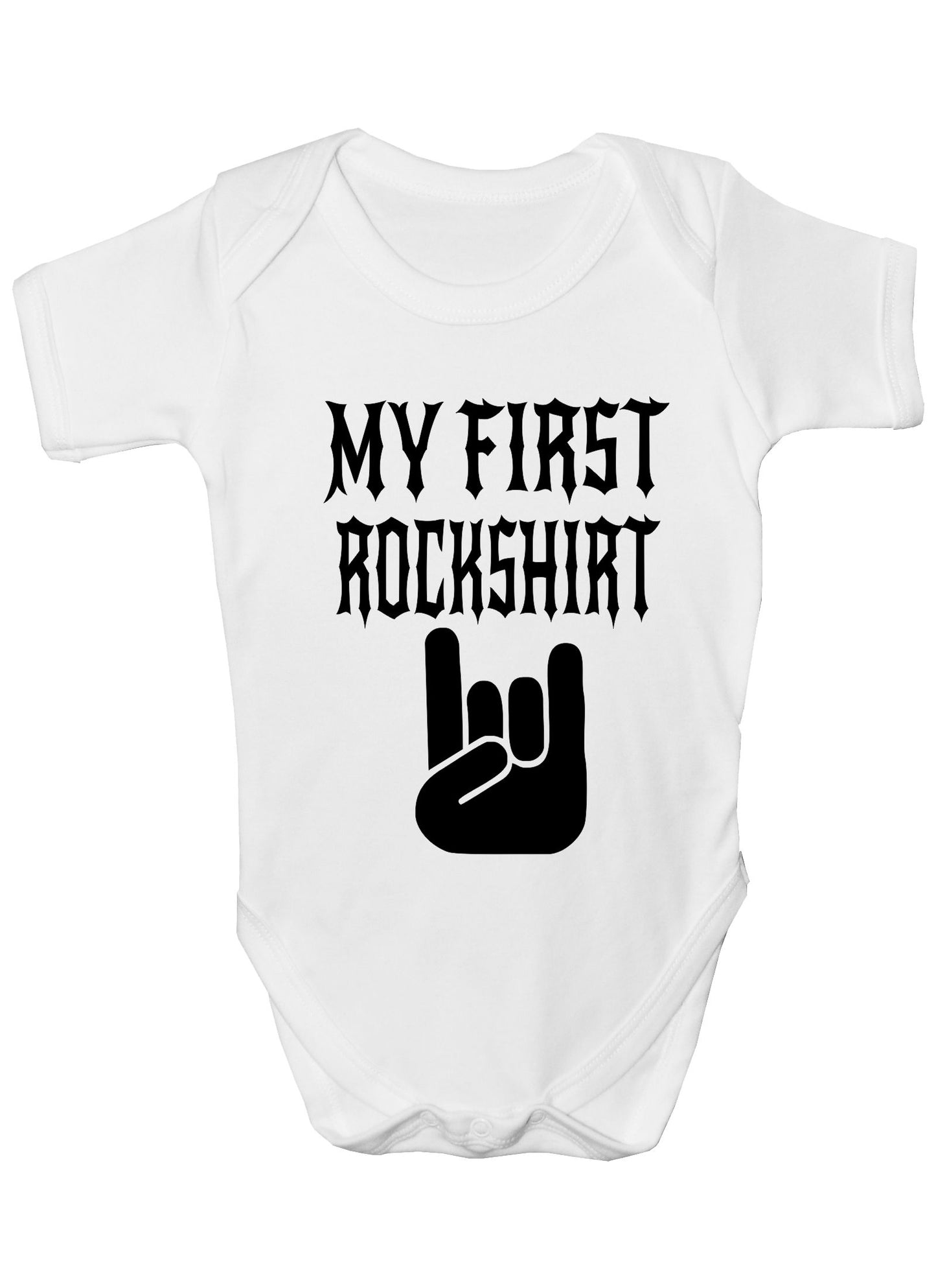 My First Rock Top Music Funny Boys Girls Baby Babygrow
