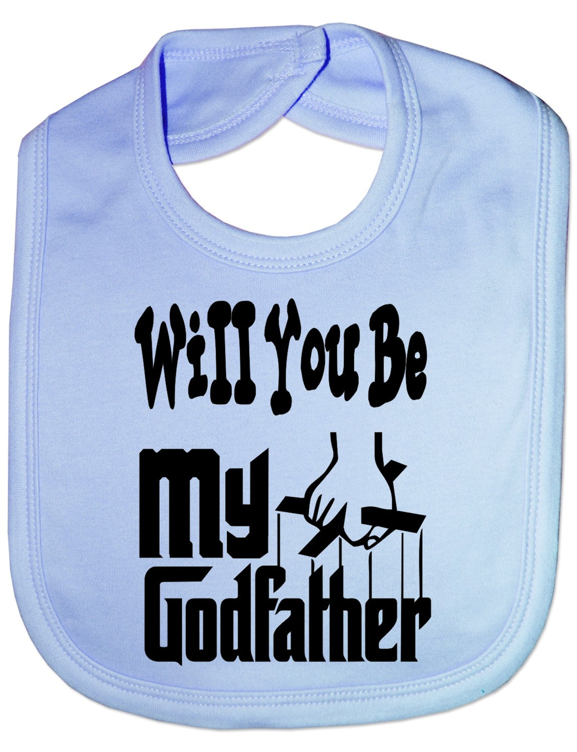 Print4u Will You Be My Godfather Christening Feeding Bib Present