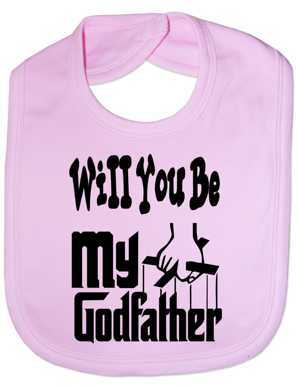 Print4u Will You Be My Godfather Christening Feeding Bib Present