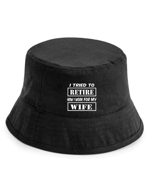 Tried to Retire Bucket Hat Retirement Gift for Men & Ladies