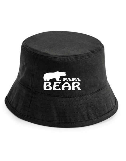 Papa Bear Bucket Hat Father's Day Birthday Gift for Men