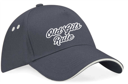 Old Gits Rule Baseball Cap Funny Birthday Lovers Gift For Men & Ladies