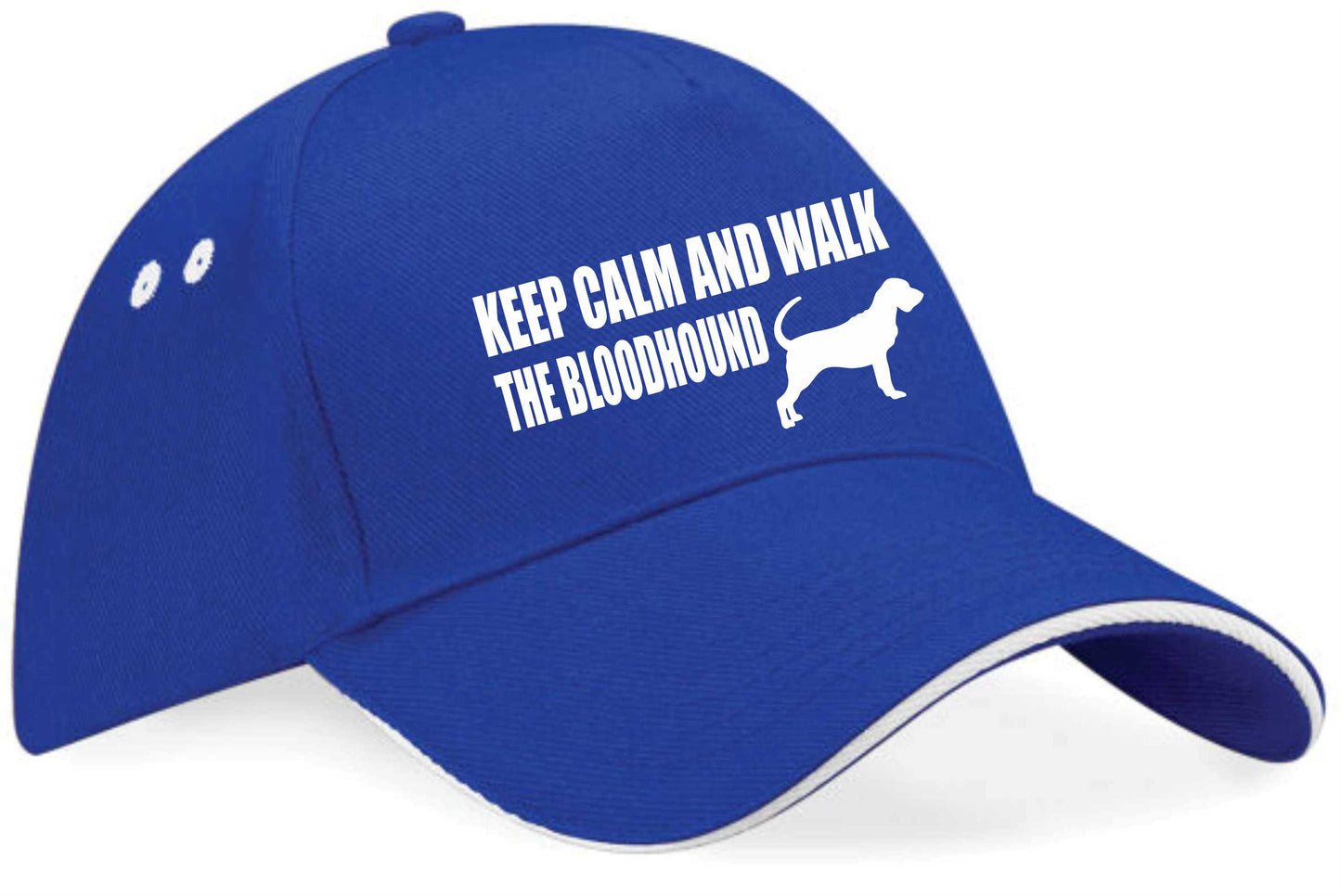 Keep Calm & Walk The Bloodhound Baseball Cap Dog Lovers Gift For Men & Ladies