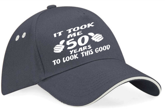 It Took 50 Years Look This Good Baseball Cap 50th Birthday Gift For Men & Women