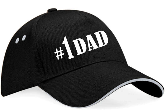 Number 1 Dad  Baseball Cap Fathers Day Birthday Gift For Men