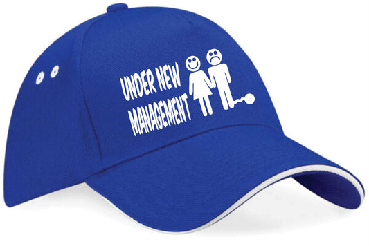 Under New Management Baseball Cap Funny Stag Night Gift For Men