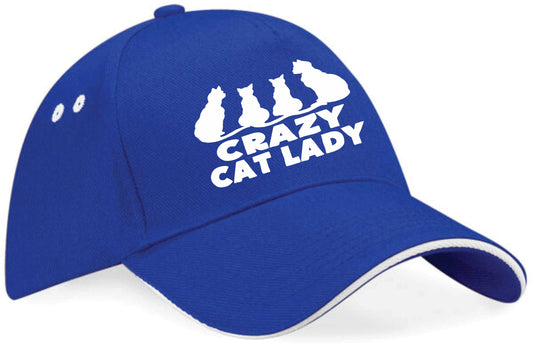 Crazy Cat Lady Baseball Cap Cat Lovers Birthday Gift For Women