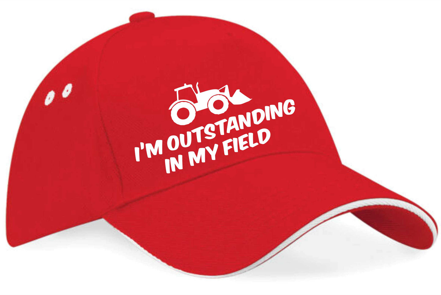 Outstanding In My Field Baseball Cap Farmers Birthday Gift For Men & Ladies