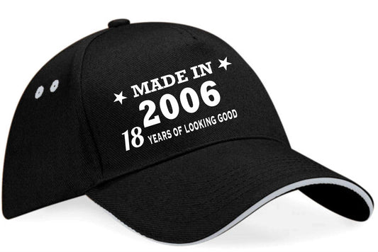 Made in 2006 18th Birthday Baseball Cap 18 Year Old Gift For Men & Ladies