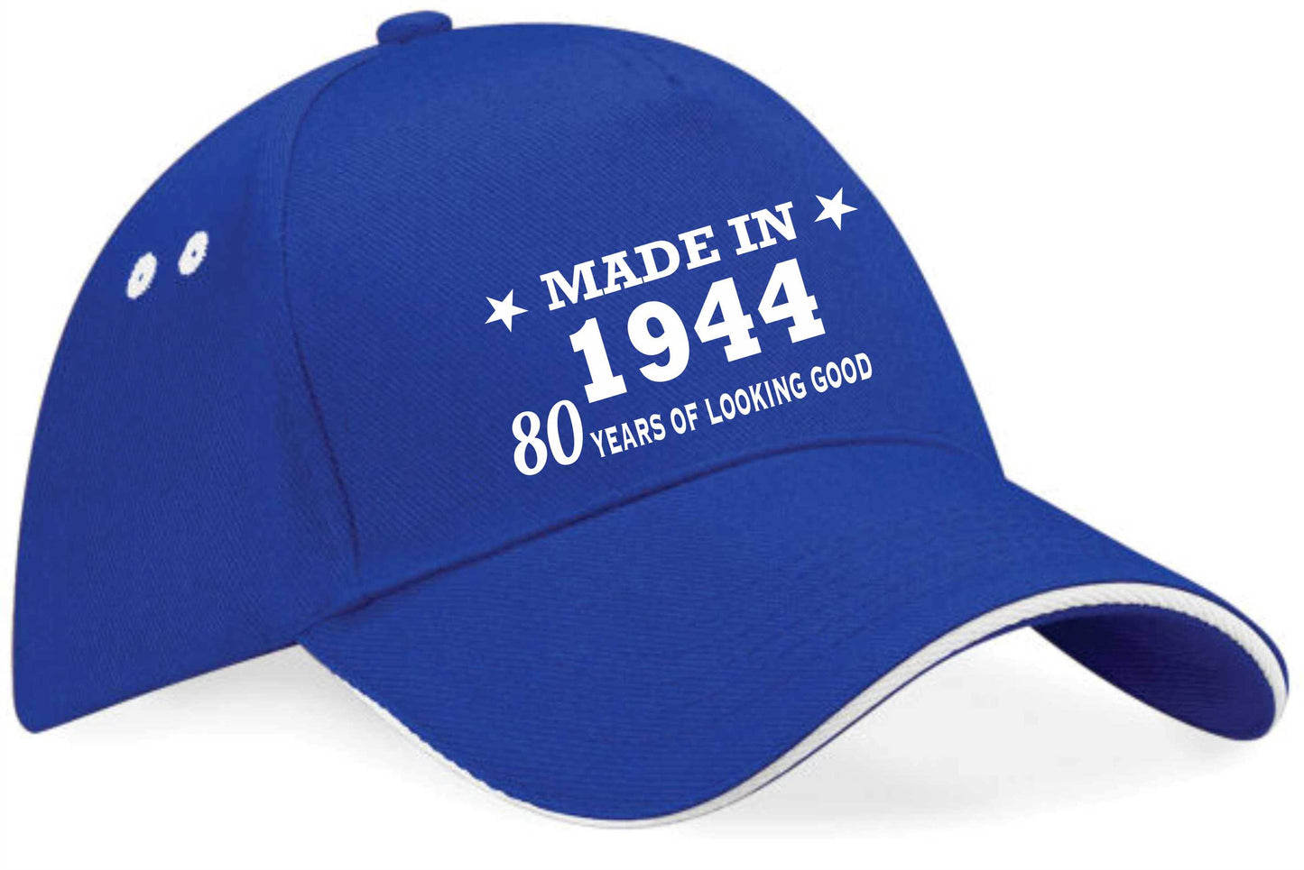 Made in 1944 80th Birthday Baseball Cap 80 Year Old Gift For Men & Ladies