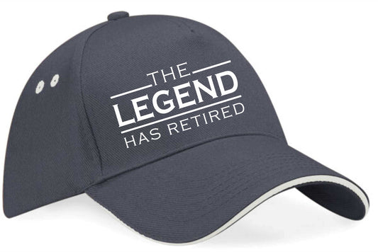 The Legend Has Retired Baseball Cap Retirement Gift For Men & Ladies