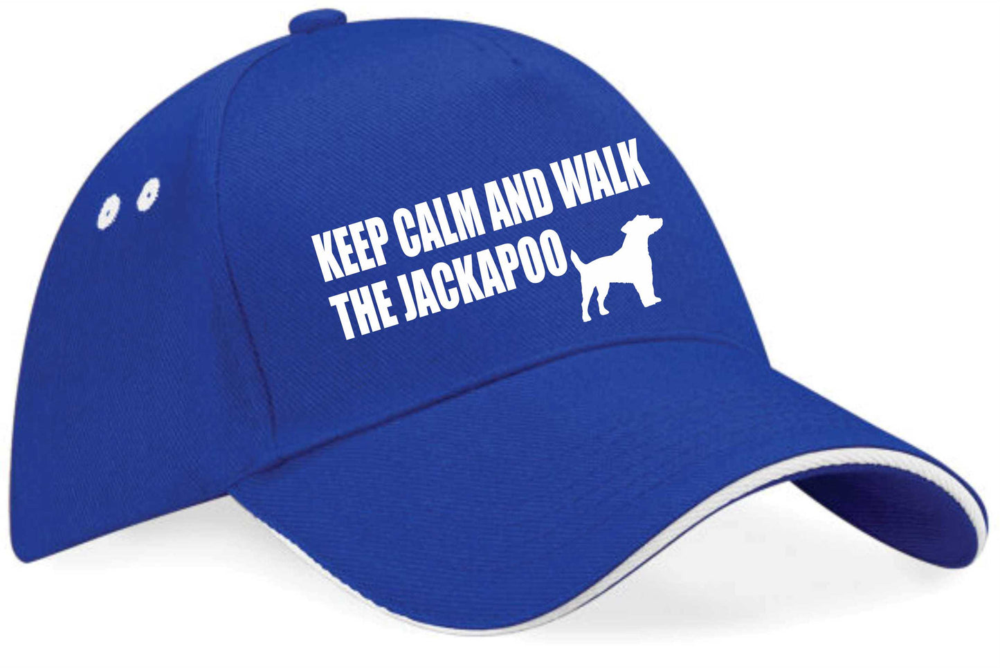 Keep Calm Walk The Jackapoo Baseball Cap Dog Lovers Gift For Men & Ladies