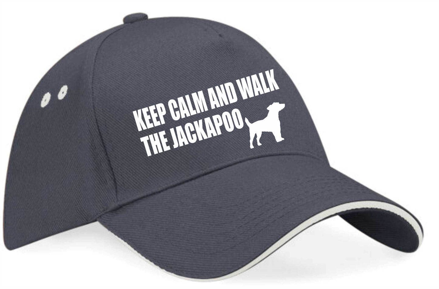 Keep Calm Walk The Jackapoo Baseball Cap Dog Lovers Gift For Men & Ladies