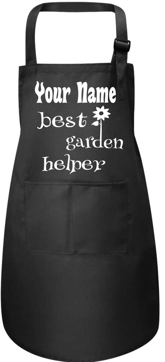 Personalised Kids Apron Garden Helper Any Name