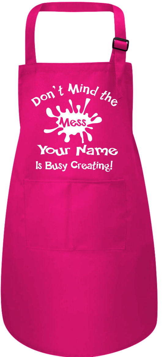 Don't Mind the Mess Personalised Kids Craft Apron