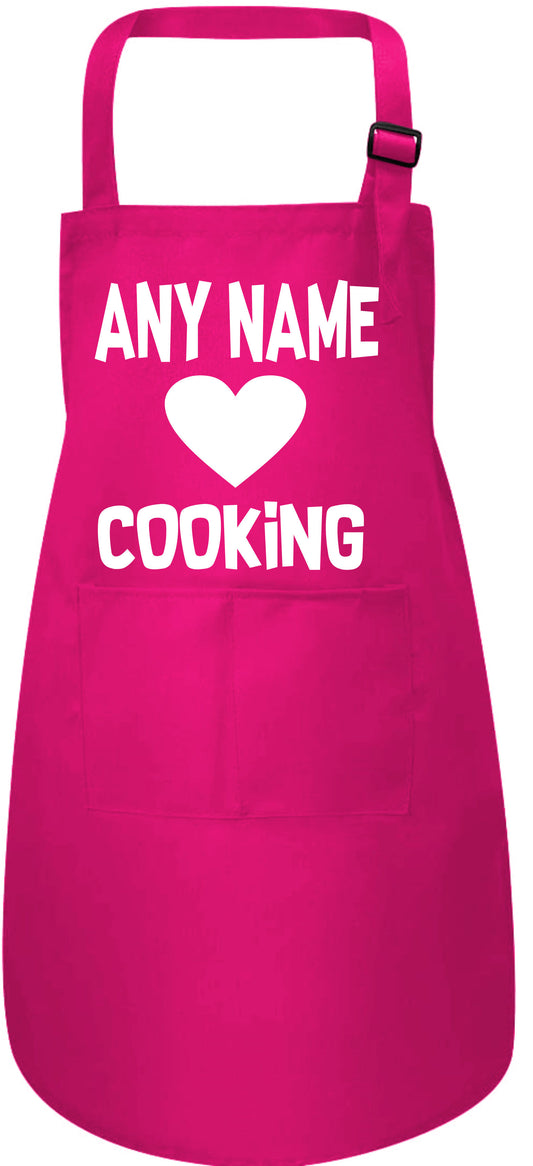 Love Cooking Customised Kids Apron Your Name