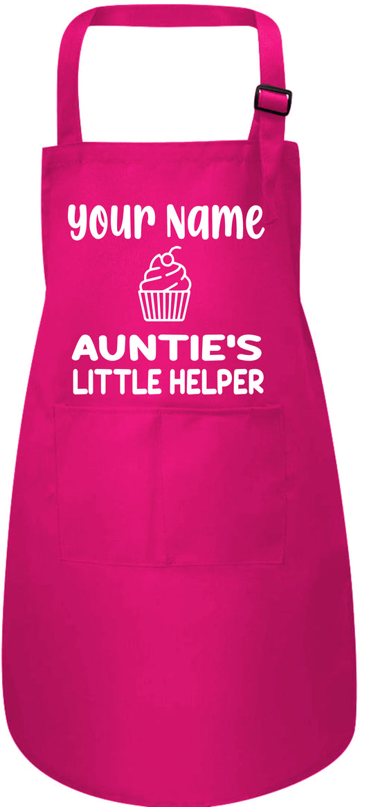 Personalised Kids Apron Auntie's Little Helper