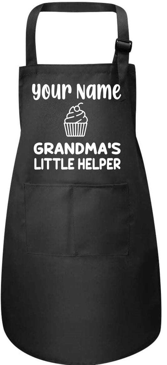 Personalised Kids Apron Grandma's Little Helper