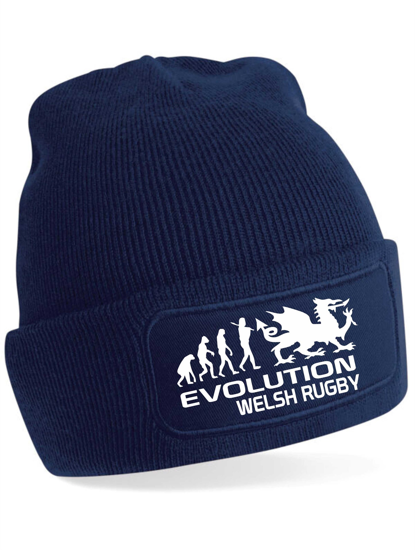 Evolution Of Welsh Rugby Beanie Hat Wales Birthday Gift For Men & Ladies