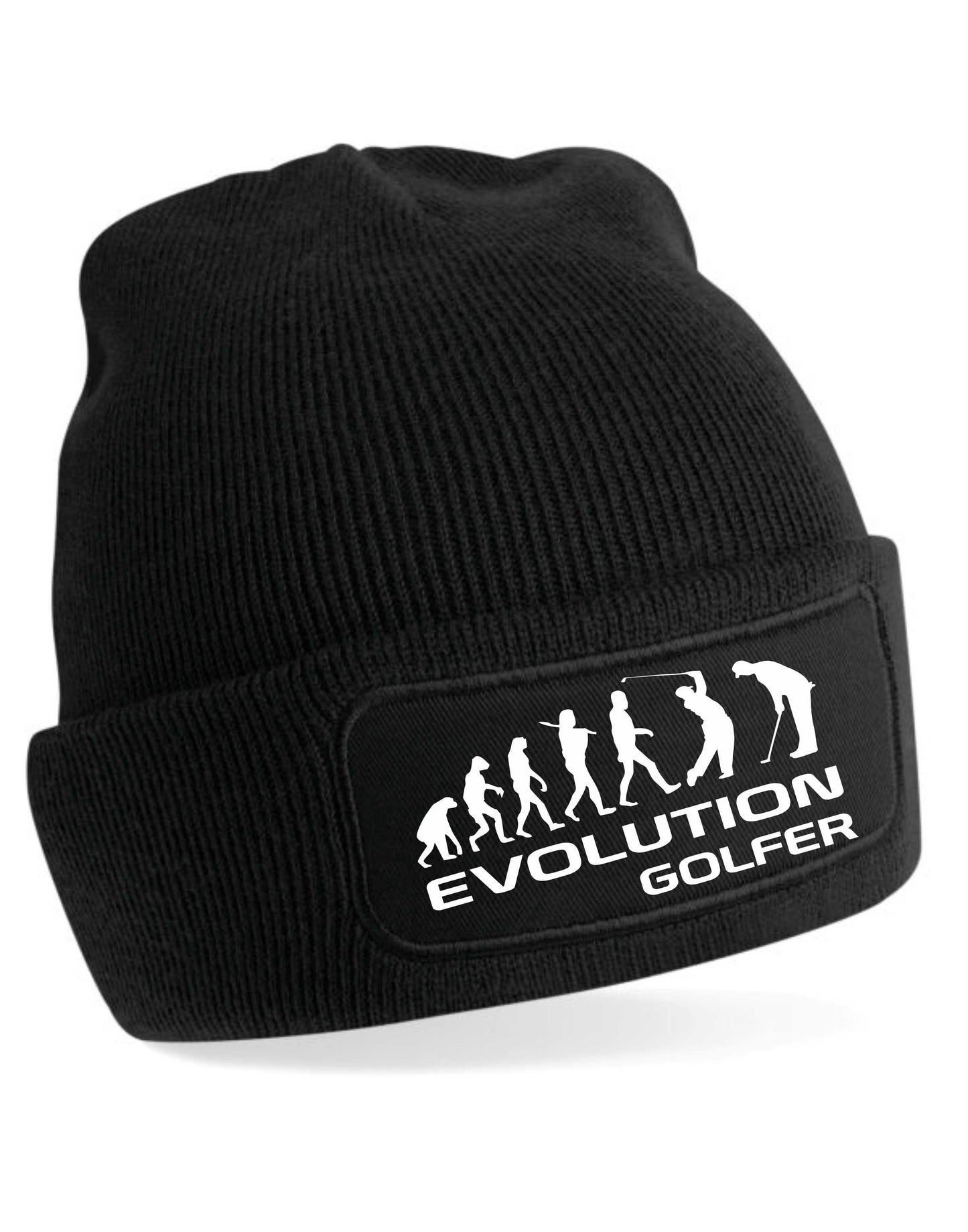 Evolution Of A Golfer Beanie Hat Golfing Birthday Gift For Men & Ladies