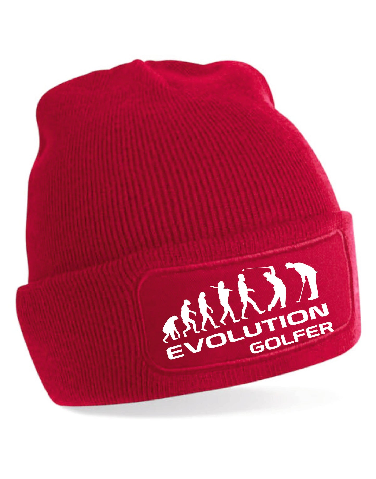 Evolution Of A Golfer Beanie Hat Golfing Birthday Gift For Men & Ladies