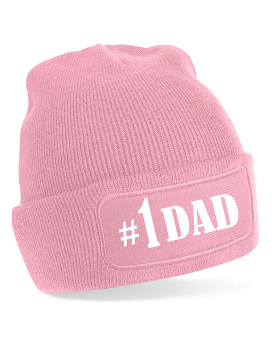 Number 1 Dad Beanie Hat Great Father's Day Or Birthday Gift For Men