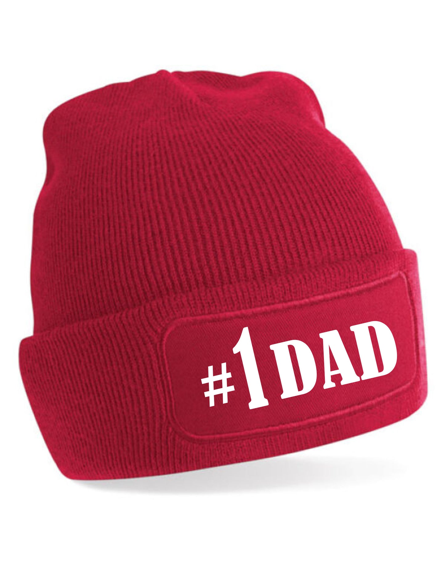 Number 1 Dad Beanie Hat Great Father's Day Or Birthday Gift For Men