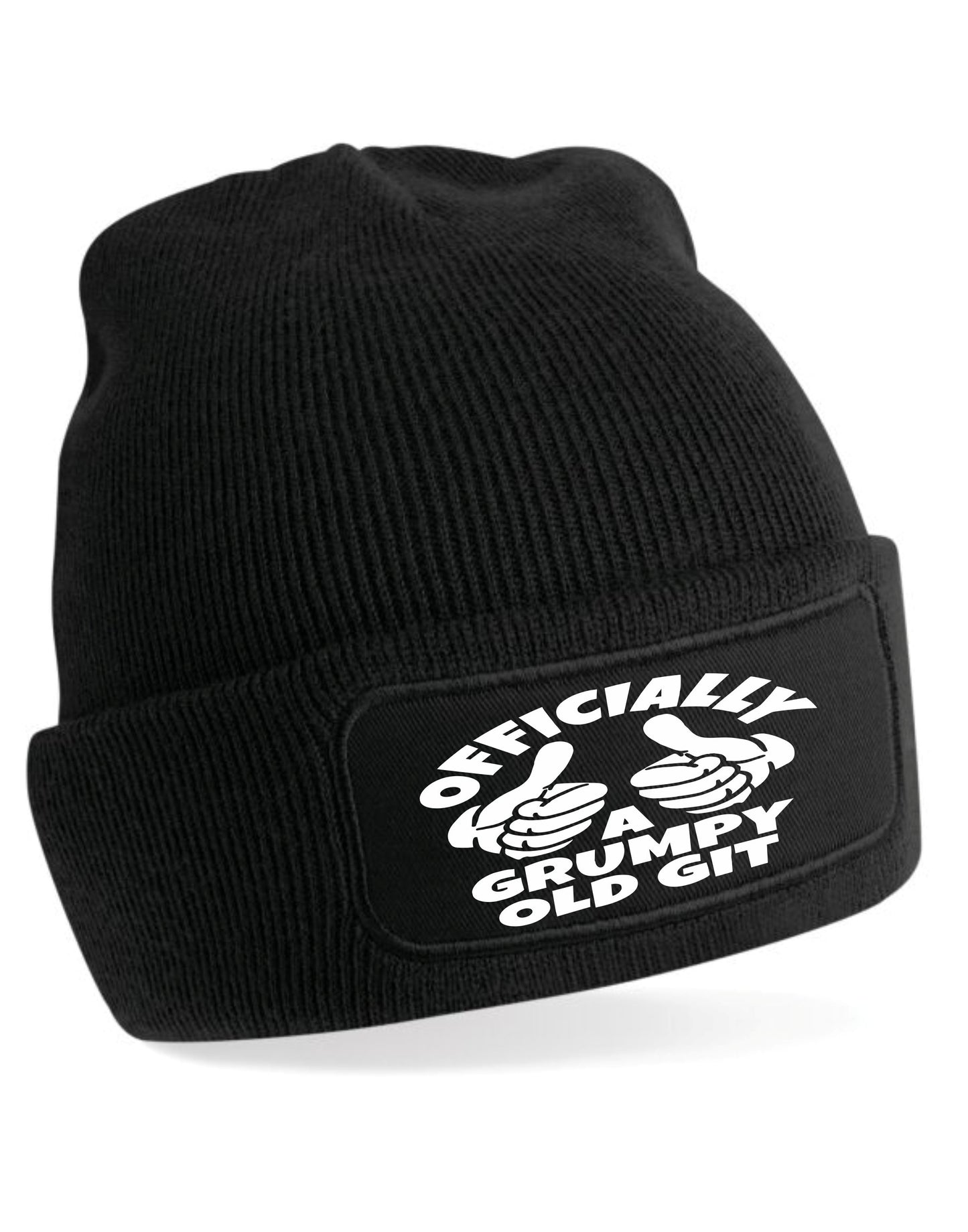 Officially A Grumpy Old Git Beanie Hat Birthday Father's Day Gift For Men