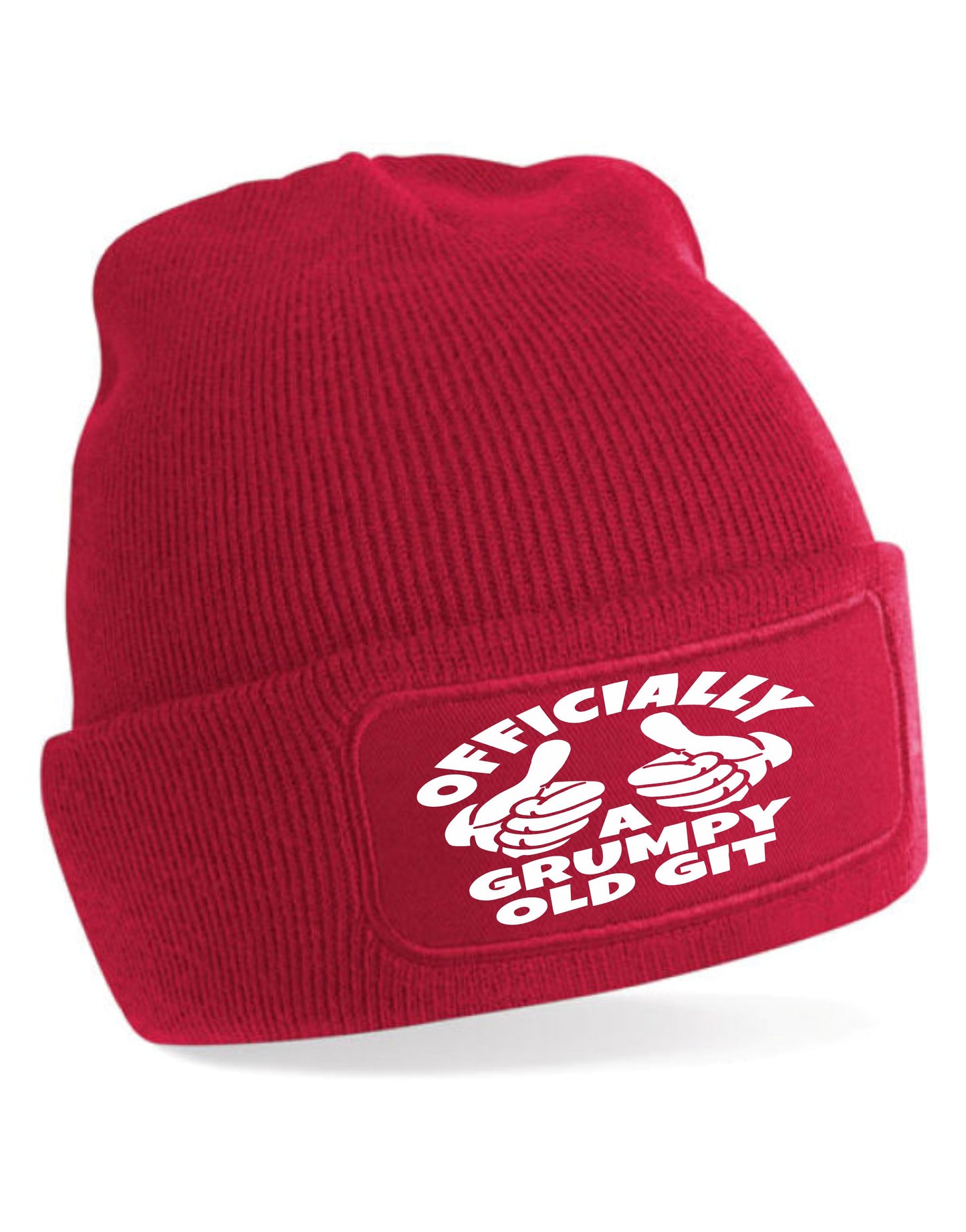 Officially A Grumpy Old Git Beanie Hat Birthday Father's Day Gift For Men