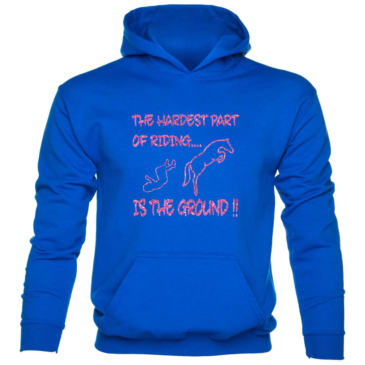 Hardest Part Of Horse Riding Is The Ground kids hoodie