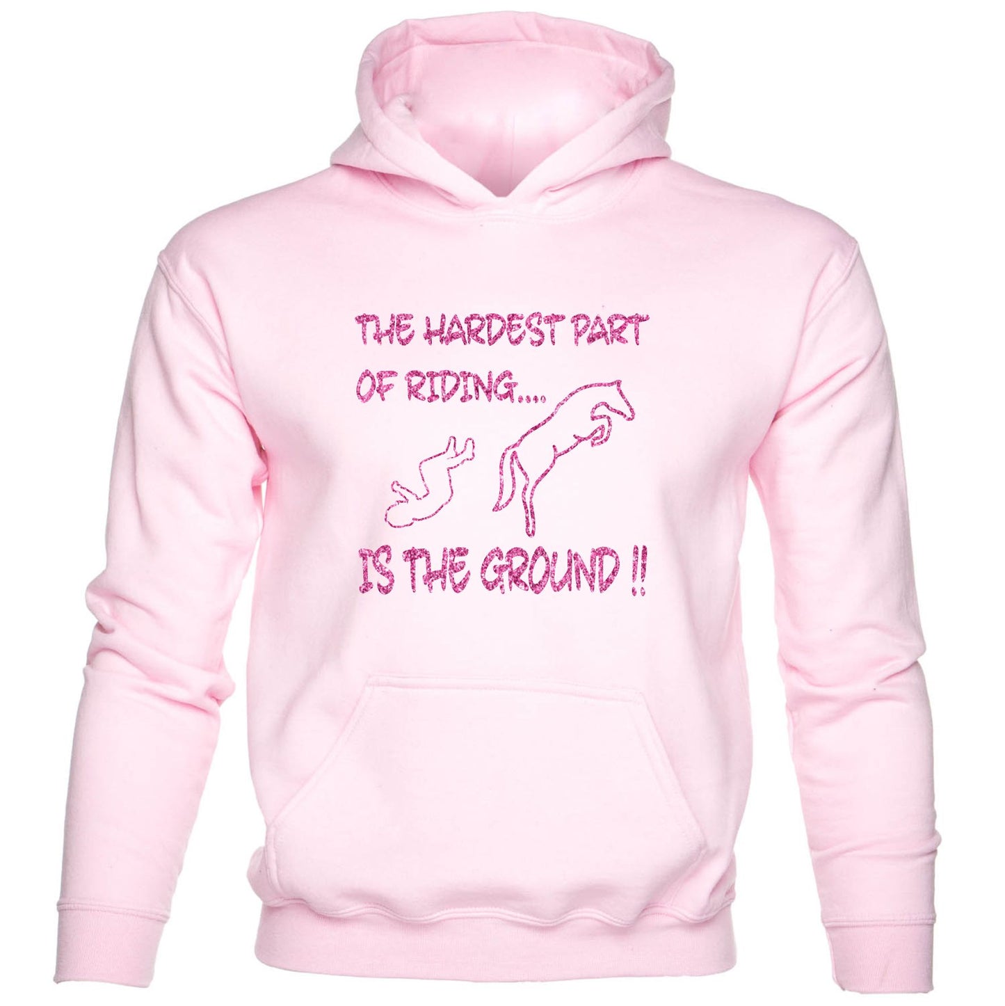Hardest Part Of Horse Riding Is The Ground kids hoodie