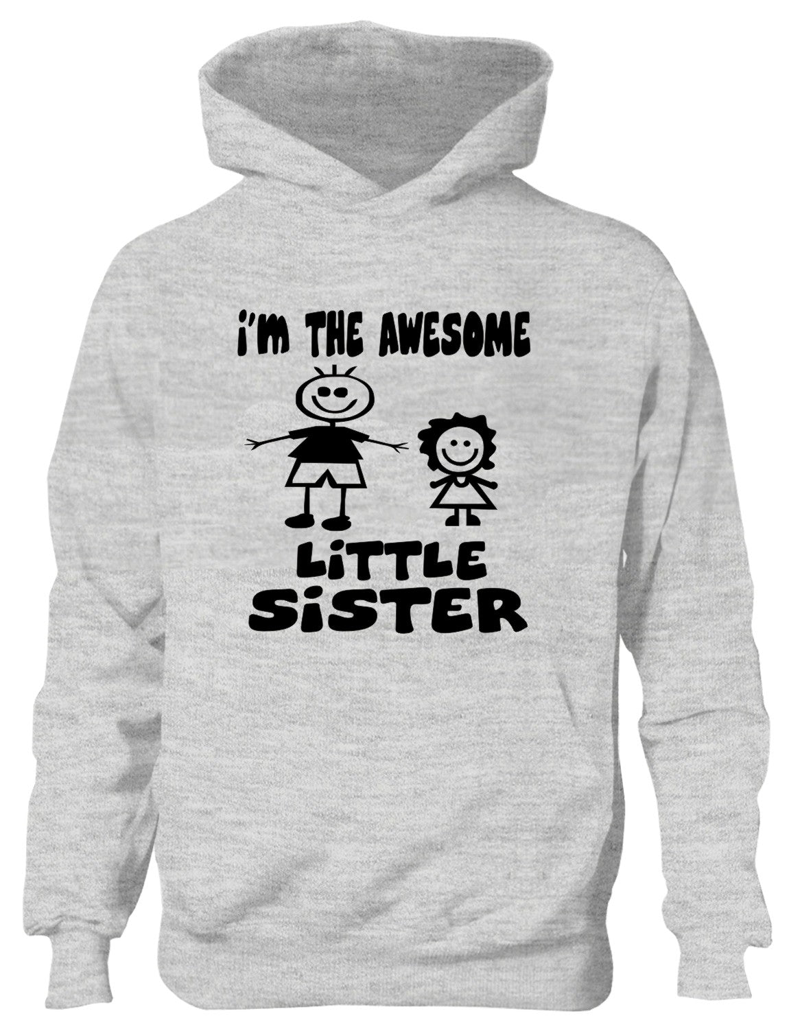 I'm The Awesome Little Sister Big Brother Kids Hoodie