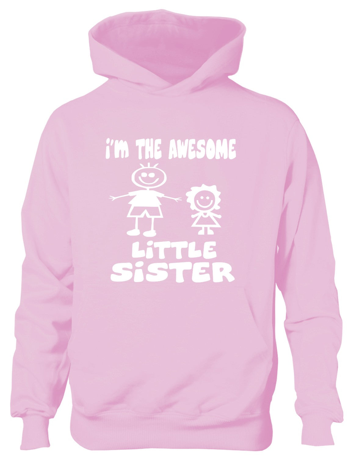 I'm The Awesome Little Sister Big Brother Kids Hoodie